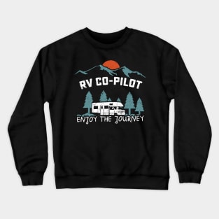 RV Couples Camping With RV, Mountains Travel Outdoors Gift product Crewneck Sweatshirt